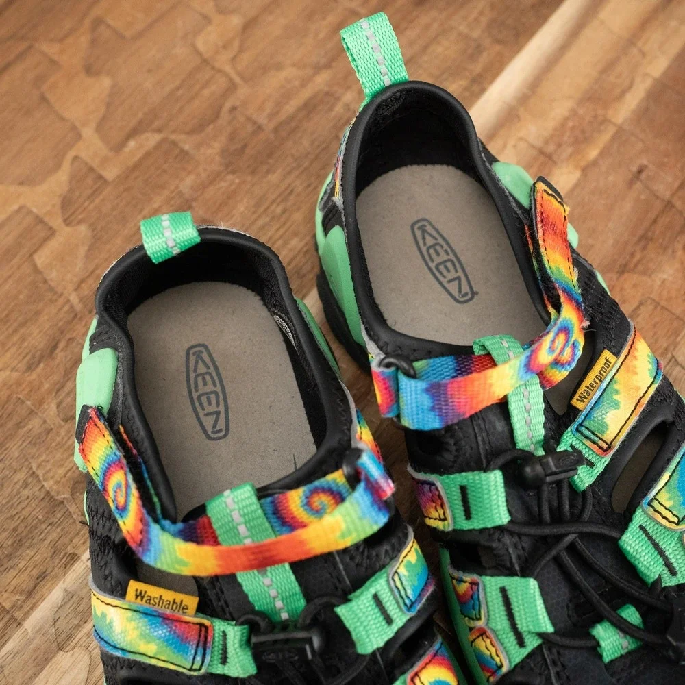 Keen Kids' Knotch Creek Sandal Tie Dye Irish Green Kid Shoe Sandals Size 1
